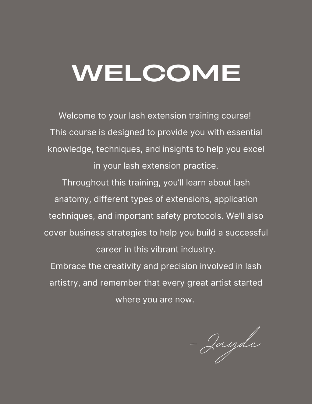 Complete Lash Artistry In-Person Class