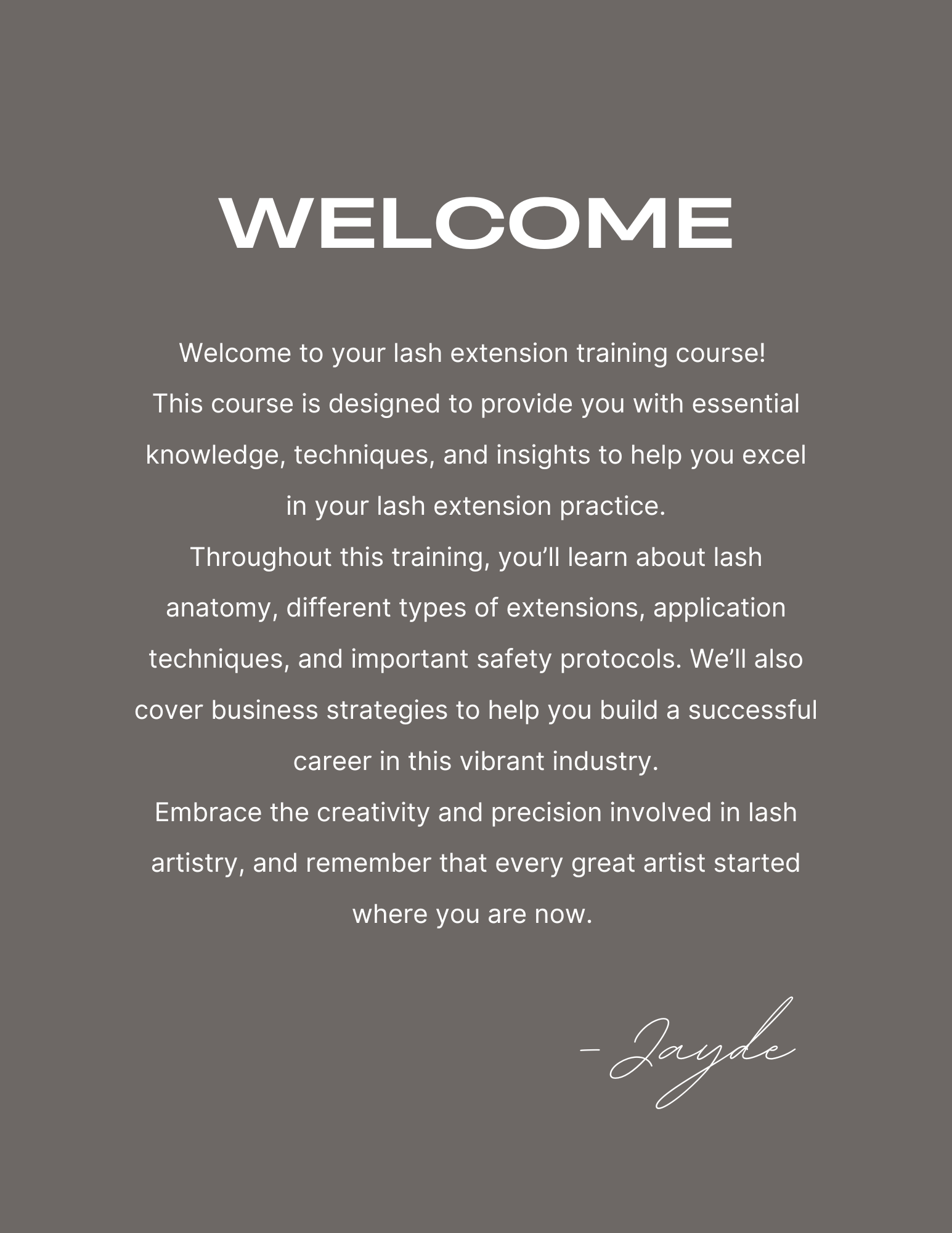 Complete Lash Artistry In-Person Class